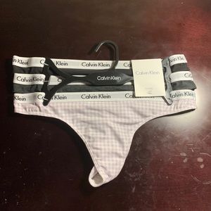 New with tags Size M Calvin Klein thong 3 pack panties